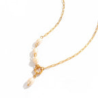 Collar perla y dorado