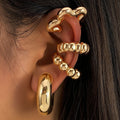 Ear cuff estrella y circulos