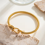 pulsera soga dorada