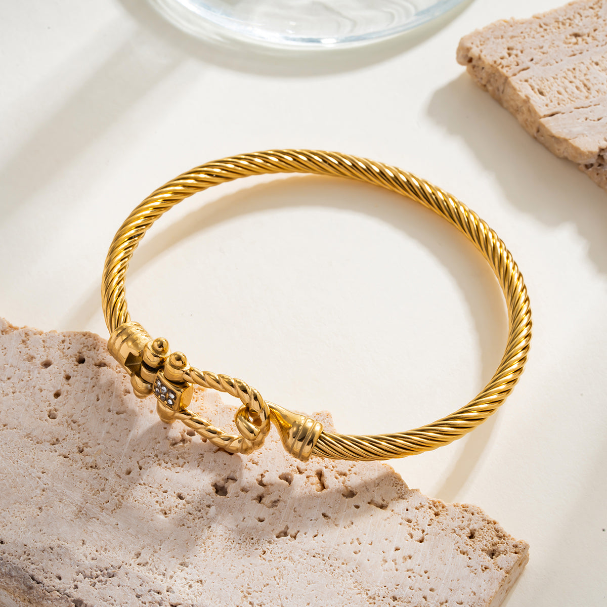 pulsera soga dorada