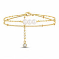 Pulsera doble perlada