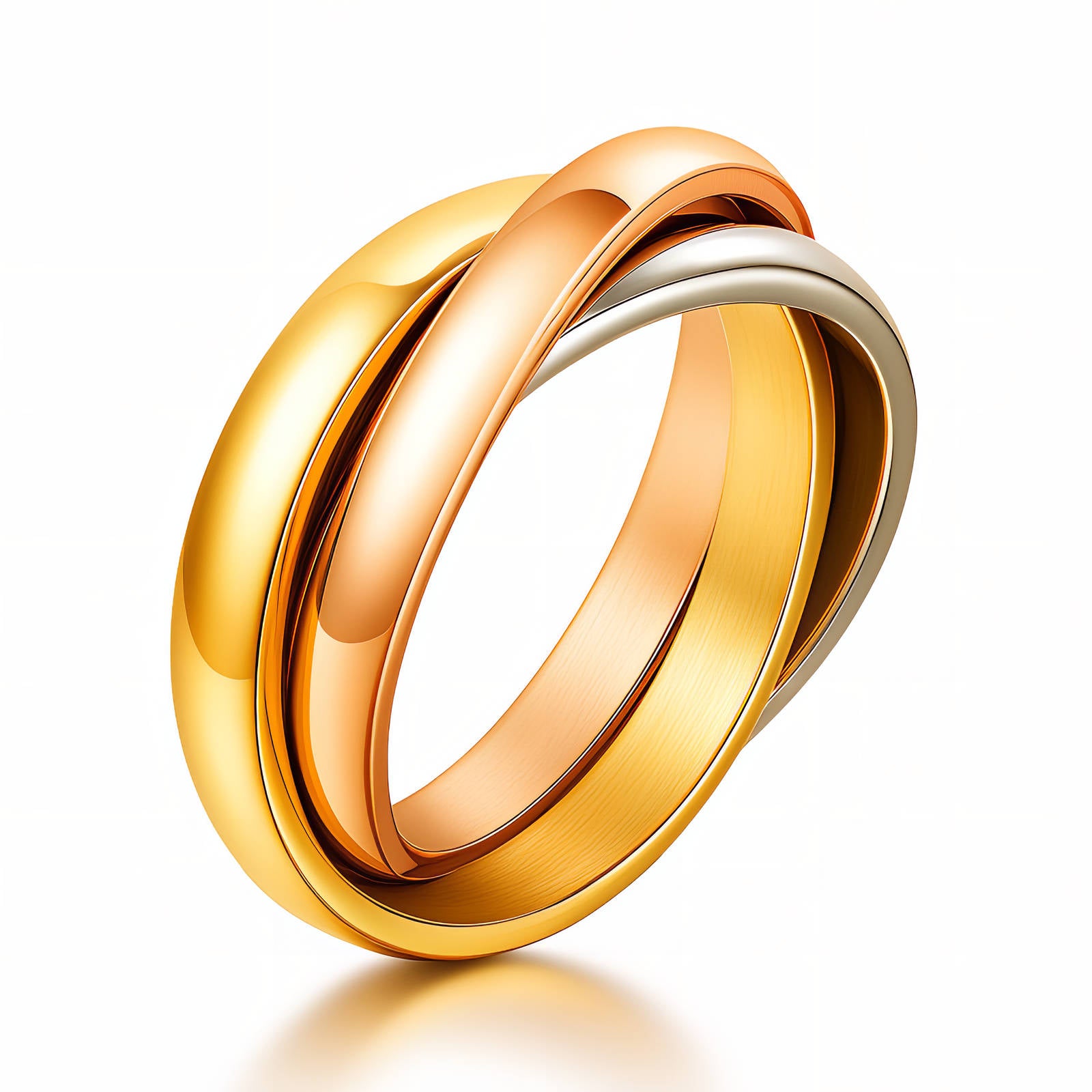 sortija plata,oro,bronce