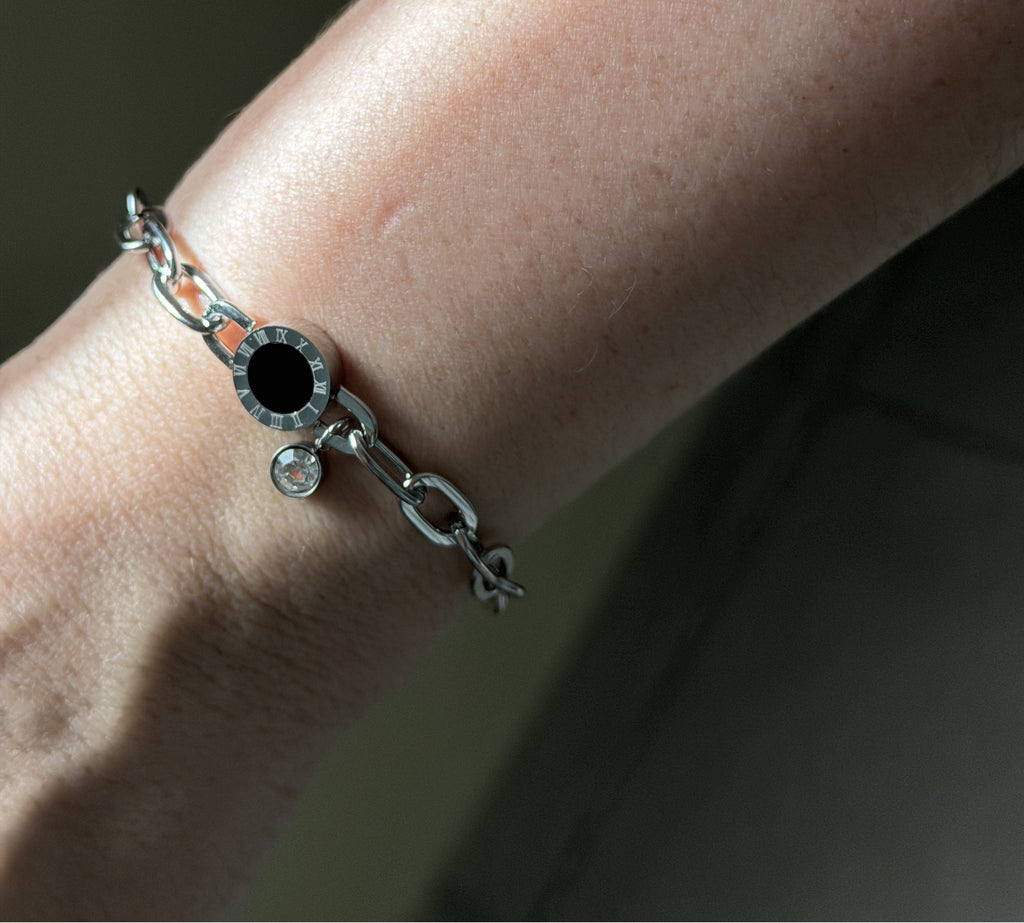 Pulsera circulo negro
