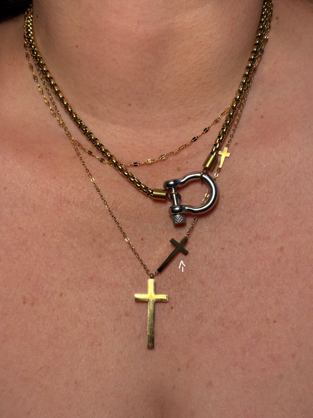 cadena de cruz
