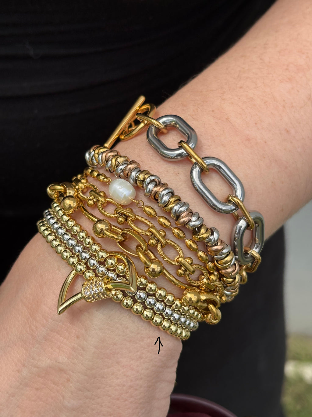 Pulsera triple luna