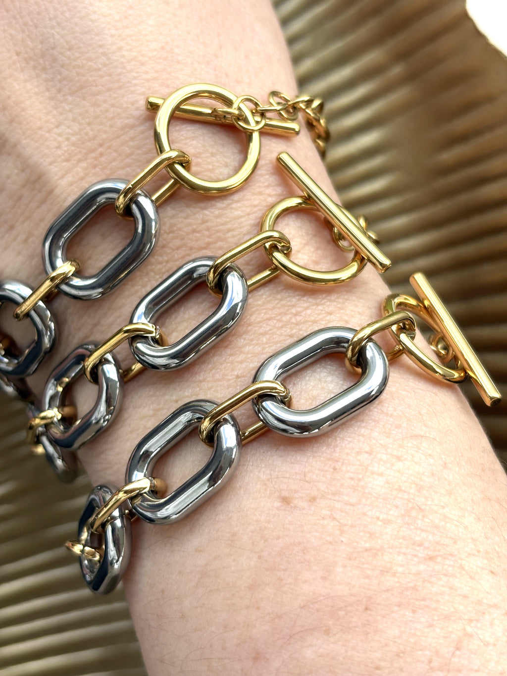 Pulsera Enlace Dorado