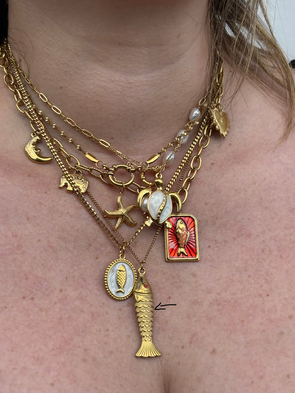Collar Pez Dorado