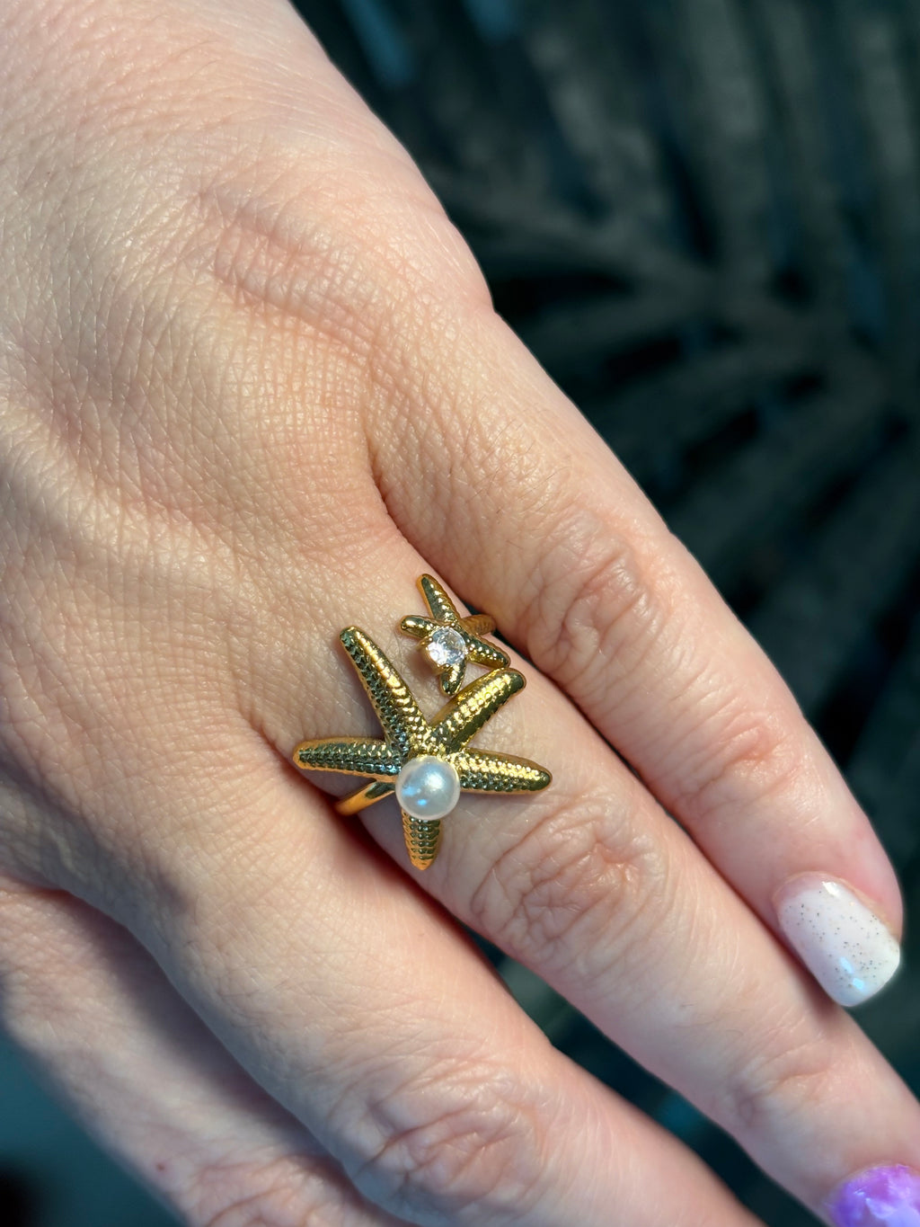 sortija estrella de mar