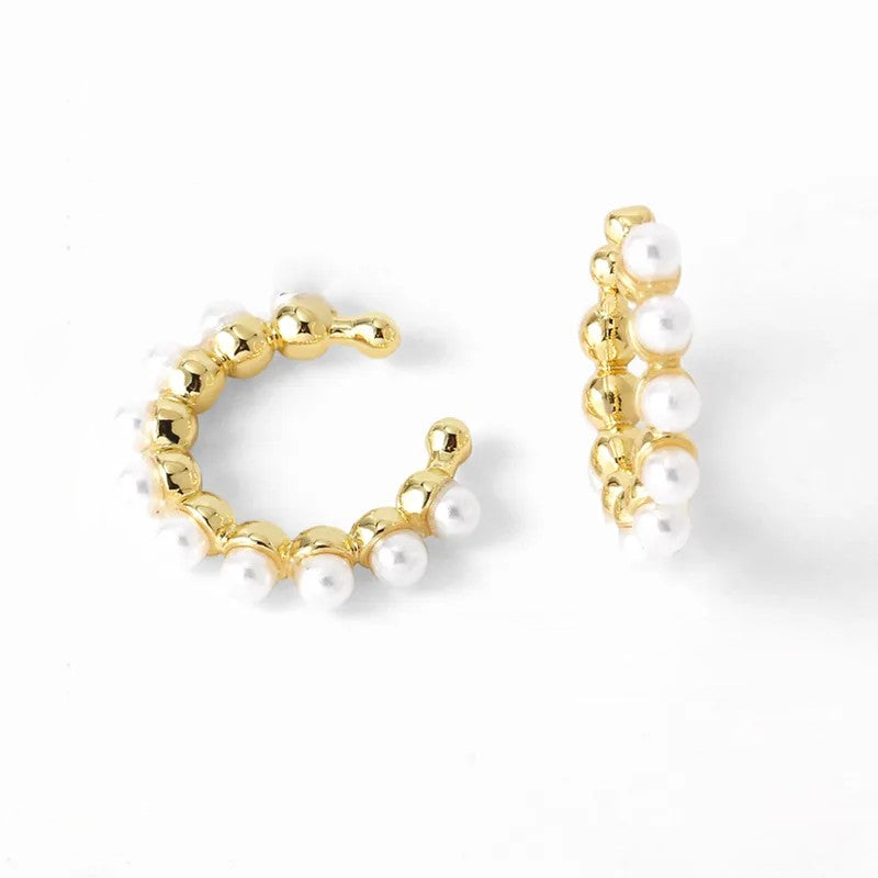 ear cuff perlado simple